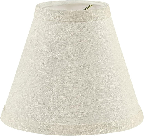 Aspen Creative 32127-2 Set (2 Pack), 6" (3" 6" 5") Small Hardback Empire Shape Chandelier Clip-On Lamp Shade