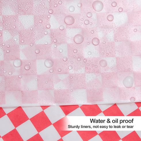 100pcs Deli Paper Sheets 12x12", Grease Resistant Wax Paper for Food