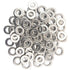 M3x6mmx0.5mm Stainless Steel Flat Washer, 100 Pieces