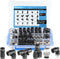 57 Pcs Push to Connect Fittings Kit, 1/4 3/8 1/2 Inch OD Air Line Pneumatic Fittings with NPT Thread, Quick Release
