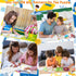Set of 50 Small White Board Dry Erase Boards, Mini 9"x6” Double Sided Personal Whiteboards for Classroom