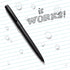 Rite in the Rain Weatherproof Black Metal Clicker Pen | Black Ink, 2 Pack (No. 97-2)