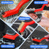 Wire Brush Set, 6 Pcs Brass, Stainless Steel, Nylon Brushes for Cleaning, Curved Handle for Rust Removal
