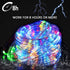Solar Rope Lights, 39FT IP65 Waterproof Outdoor LED Copper Fairy String Tube Lights for Decoration