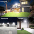 80W 8000lm 6500K IP66 2 Pack Onforu Flood Lights Outdoor, Bright LED Work Light with Plug, Daylight White LED Flood