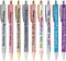 HOTBEST 9 Pcs Funny Seven Days of The Week Pen Set, Fun Ballpoint Pens Describing Mentality, Glitter Pen Set