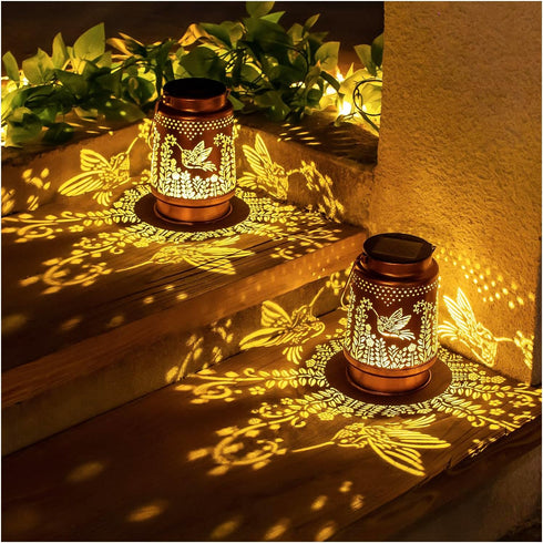 Hummingbird Hummingbird Mothers Day Gifts for Mom Solar Lanterns Outdoor Waterproof Hanging Solar Lights Gifts