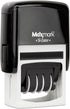MaxMark Office Self Inking Date Stamp with Phrase Entered - Red Ink