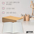 Better Office Products Kraft Notebooks, Bulk Pack 8.3 in x 5.5 in, A5 Size, 60 Lined Ivory Pages, Soft Cover