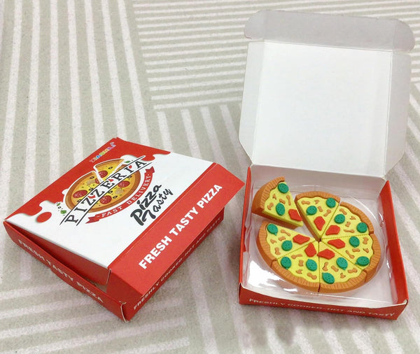 Food Erasers Puzzle Erasers, Cute Fun Novelty Pizza Erasers for Kids, Classroom School Supplies