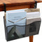 IANFAN Clamp On Desk Organizer, 2-IN-1 Under Desk Side Organizer Storage Hanging Wall