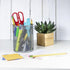 YBM HOME Office Round Desk Steel Mesh Pencil Cup | Pen Holder Silver, 2210-2 Pack of 2