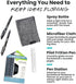 Set 2 Rocketbook Accessory Kit Complete with FriXion Gel Pens, Spray Bottle, Microfiber Cloth & Pen Dock Compatible