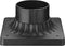 Outdoor Post Light Base Mount, 3'' Adapter in Black Finish for Deck Porch Patio, 5.5" W x 5.5" D x 3.25" H