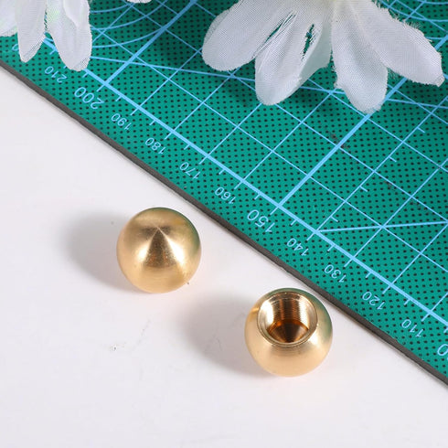 Jxiwfvl 2Pcs M10 M10 Lamp Finial Lamp Shade Holder Brass Lampshade Adapter Screw On Brass Ball Lamps Finial Cap Nuts