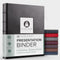 Gallery Leather 3 Ring Binder with Plastic Sleeves, 10 Sheets, 8.5" x 11", Freeport Black