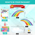 Decorably 147 Pcs Rainbow Calendar Bulletin Board Set for Classroom Teacher Calendar Set