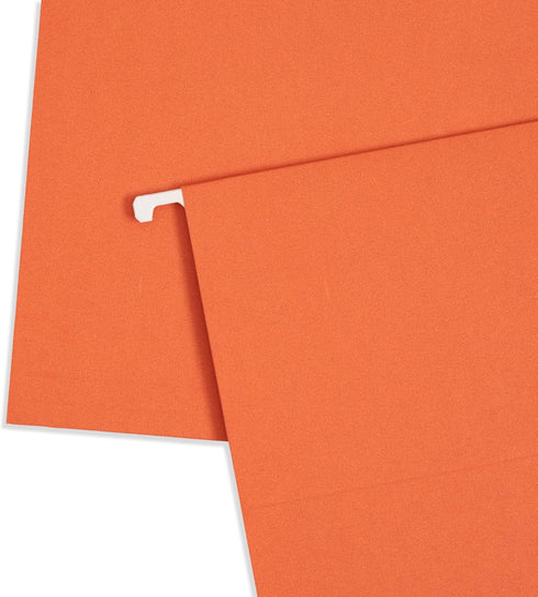 Blue Summit Hanging File Folders, Legal Size, Orange, 25 Pack for Organization