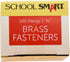 School Smart Brass Plated Fasteners, 3/4 inch, Box of 100 (059949), Maroon