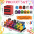 Maitys 13 Set 12 1 Pcs Crayon Holder Organizer Cups on Stand Wooden Colored Pen Holder Crayon Dispenser Classroom