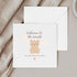 TEEMI 5.7x5.7 300gsm -Welcome to the World Baby Card New Baby Congratulations Card with Teddy Bear Design Baby Shower