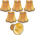 6 Pack Hedume European Lamp Shade, Modern Clip On Droplight Wall Lamp, Chandelier Clip on Fabric Drum Lamp Shade