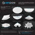15 cm Lab Filter Paper, Standard Qualitative Grade 4 - ZENPORE Fast Flow 150 mm (100 discs)