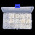 Assortment Kit with M2 M2.5 M3 M4 M5 M6 Nylon Screws Nuts Washers, Screw Storage Box (420PCS)