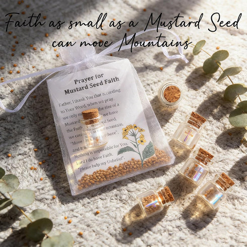 Qpige 30 Men(Cross-30) Bulk Have a Little Faith Card Christian Gifts for Women, School Church Wedding Baptism Unique