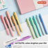 Shuttle Art 15 Pack Ballpoint Pens - Pastel Retractable Black Ink Pens, Cute 1.0mm Medium Point for Writing, Journaling