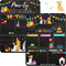 Tenare Colorful Dog Birthday Chalkboard Sign, Reusable Double Sided Milestone Board for Photo Props Party Supplies