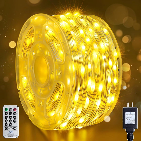 Outdoor Christmas Lights, 400LEDs 131FT Christmas Tree String Lights, IP67 Waterproof 8
