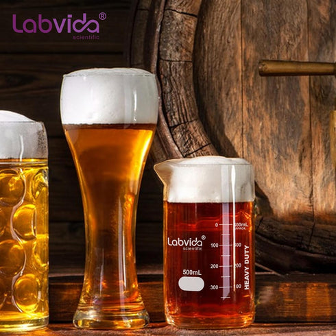 6pcs 50ml Upgraded Thick Glass Beakers, Beaker Shot Glasses Set, 3.3 Boro Griffin Low Form