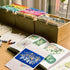 Ohuhu Bamboo Marker Organizer, Wooden Desktop Storage for 126 Markers, Pens, and Art Brushes