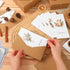 50 Sets Engrowtic Christmas Gift Card Holder for Cash Boho Rustic Christmas Card Money Holder Xmas Cards Bulk