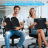 SweetSlubr Set, Tailbone Ergonomic Memory Foam Seat Cushion & Lumbar Support Pillow Orthopedic Coccyx Cushion