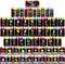QOUBAI 57Pcs Alphabet Number Bulletin Board Set Crayon Letters Number Colors Shapes
