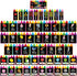 QOUBAI 57Pcs Alphabet Number Bulletin Board Set Crayon Letters Number Colors Shapes