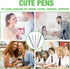 Chinco 10 Pieces Gel Ink Pens, Quick Dry Ink, 0.5 mm Retractable Fine Point Smooth Writing Pens