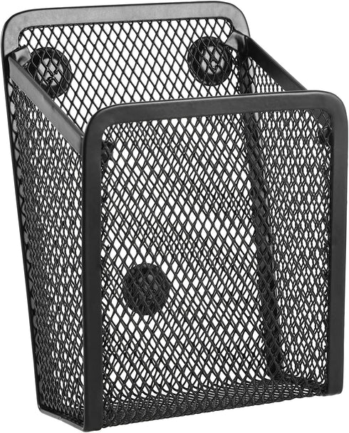Magnetic Pencil Holder,Mesh Stainless Steel Pen Basket, Metal Writing Utensil Storage Organizer for Whiteboard,Blackboard,Kitchen, Locker, Home, or Office by Sanpaint