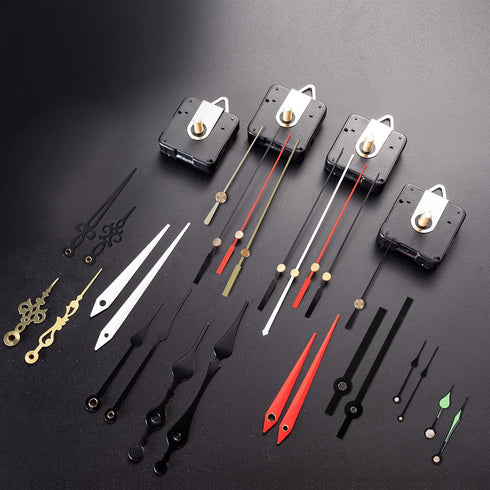 6 Pieces Clock Mechanism Replacement Kit with 9 Pack Clock Hands, Battery Operated for DIY Clock Repair