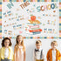 Boho Motivational Bulletin Board Classroom Decoration Set, Affirmation Station Cutouts for Elementary School