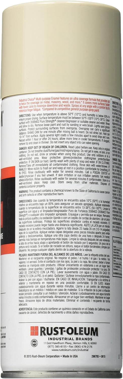 1672830 1600 12-Ounce, Rust-Oleum System Multi-Purpose Enamel Spray Paint, Almond