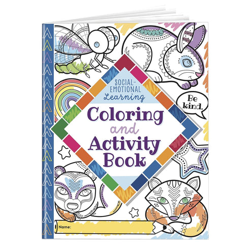 Really Good Stuff Social-Emotional Learning Coloring and Activity Book - Set of