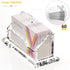 HEZONG Business Card Holder, Clear Acrylic Display Stand for Desk - 1 Slot Horizontal Placement 1 Pack (1 slot-H)