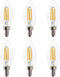 Greenlite LED B11 5W Torpedo Filament Chandelier Light Bulb, 60W Equivalent, 500 Lumens,