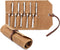 Wrench Roll Up Bag, 16oz Waxed Canvas Tool Carrier Pouch with 10 Slots, Tool Storage Roll with Tie Rope, Khaki