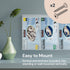 Triple Hygiene Dispenser Station with Lid - Multifunctional Tabletop or Wall Glove Holder with 3 Compartments