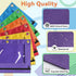 V-Opitos Pencil Pouch for 3 Ring Binder, 2 Pack Purple Zipper Pouches, Durable Cloth Case with Clear Window for Supplies