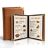 Restaurant Menu Covers 8.5 x 11 2 Pack Menu Holder, 2 Page